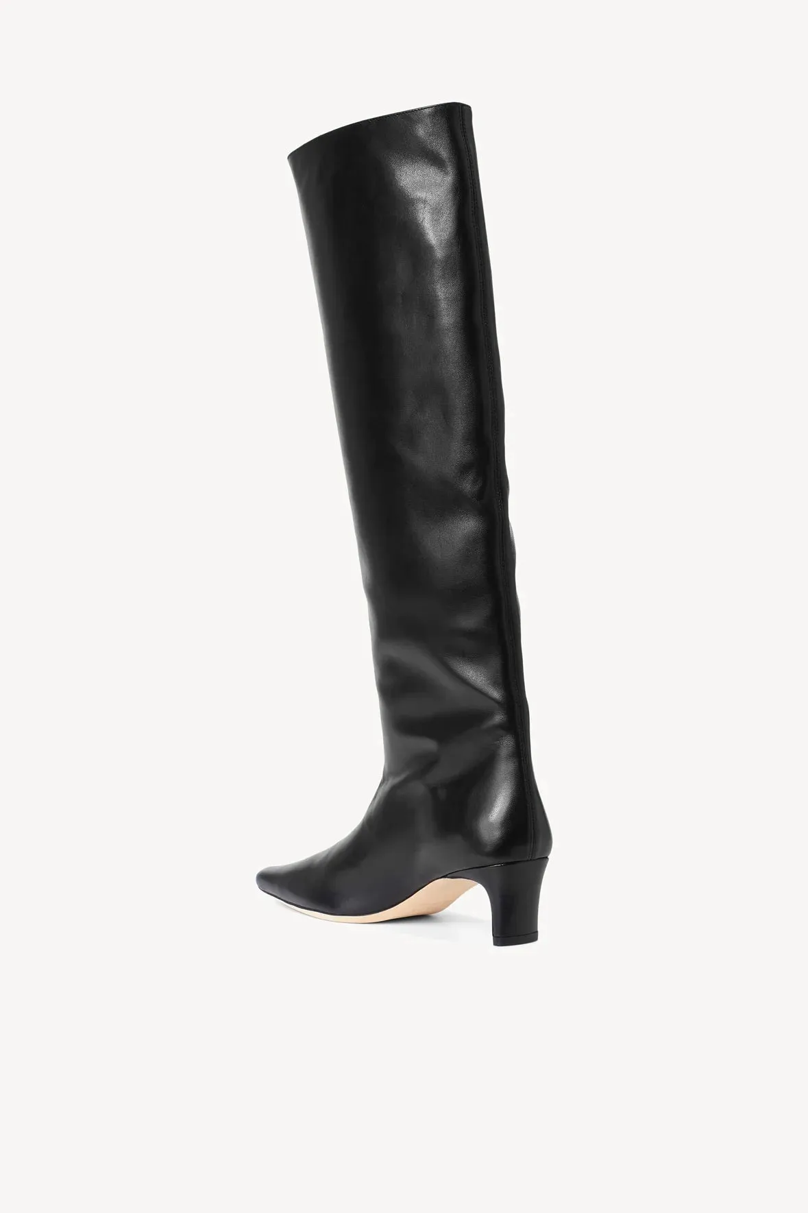 Wally Tall Leather Boot - Black