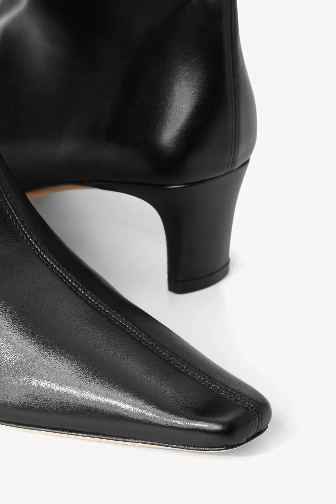 Wally Tall Leather Boot - Black