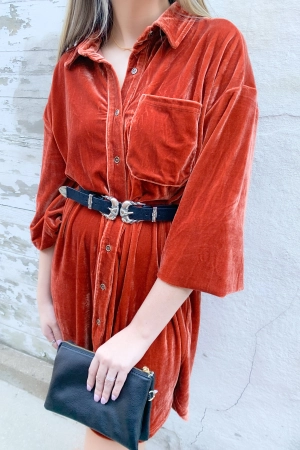 Western Inspired Double Buckle Belt