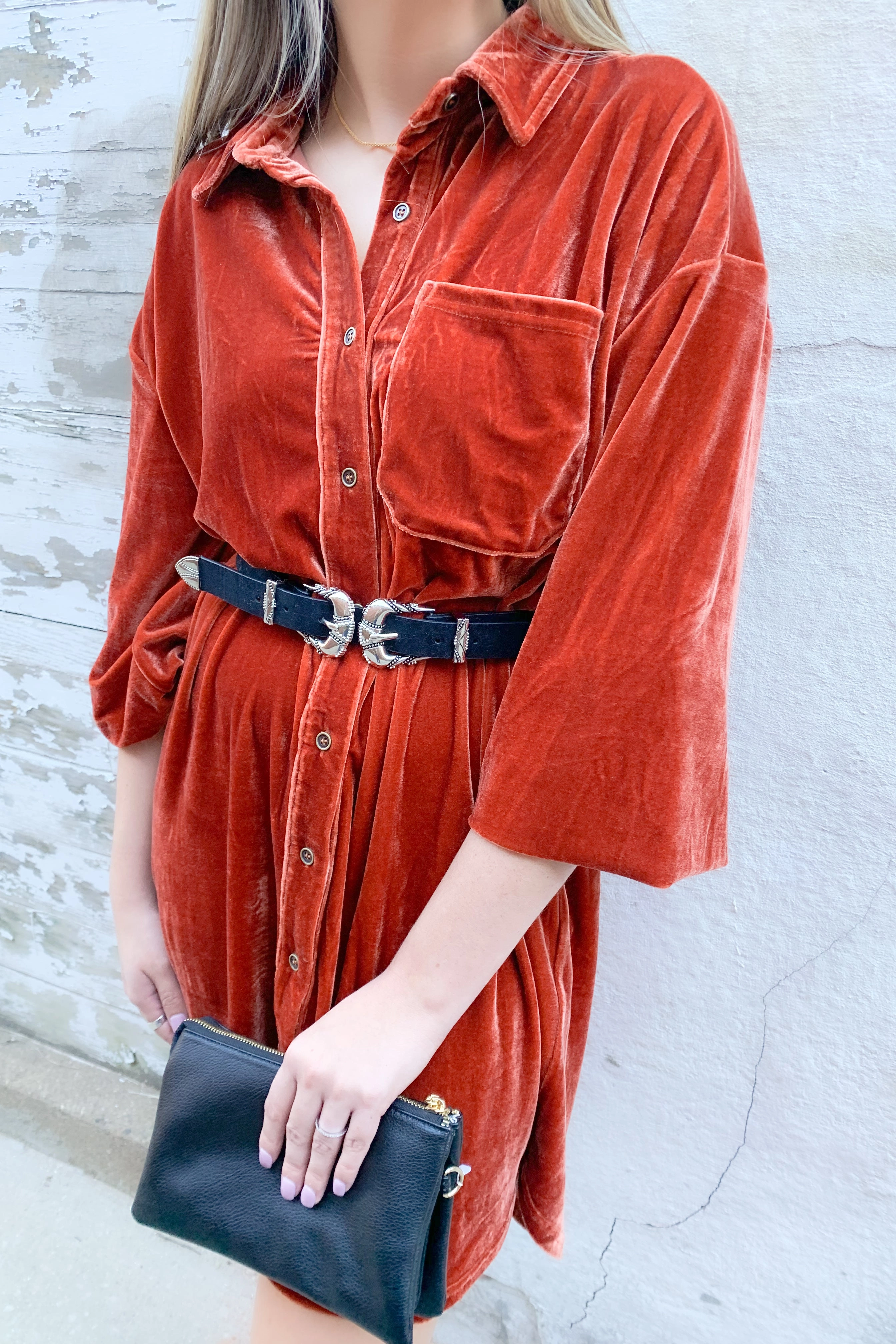 Western Inspired Double Buckle Belt
